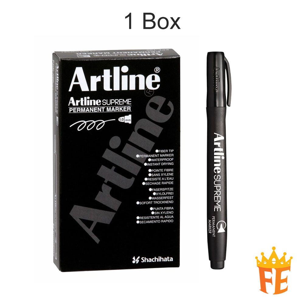 Artline Supreme Permanent Marker Epf-700 1.0mm All Colour