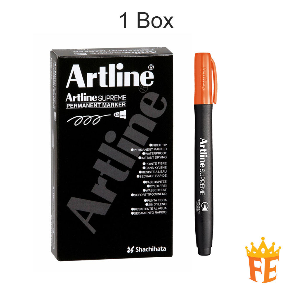 Artline Supreme Permanent Marker Epf-700 1.0mm All Colour