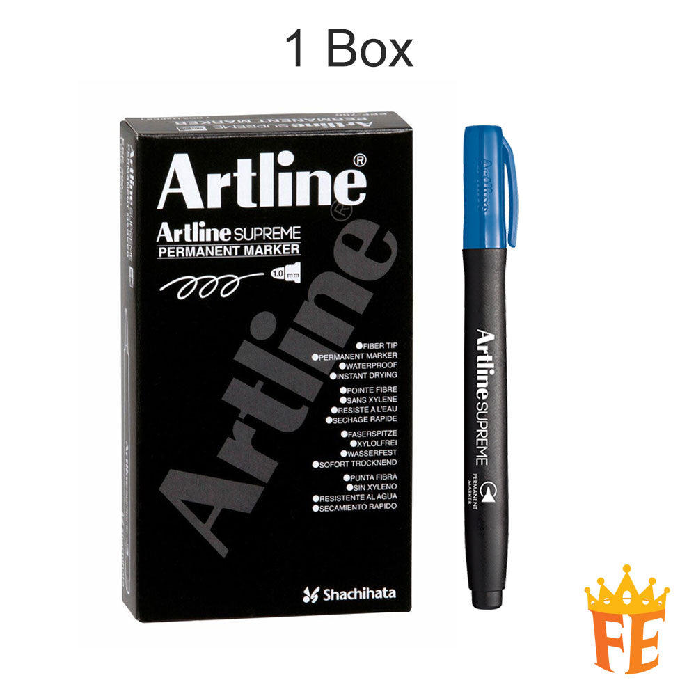 Artline Supreme Permanent Marker Epf-700 1.0mm All Colour