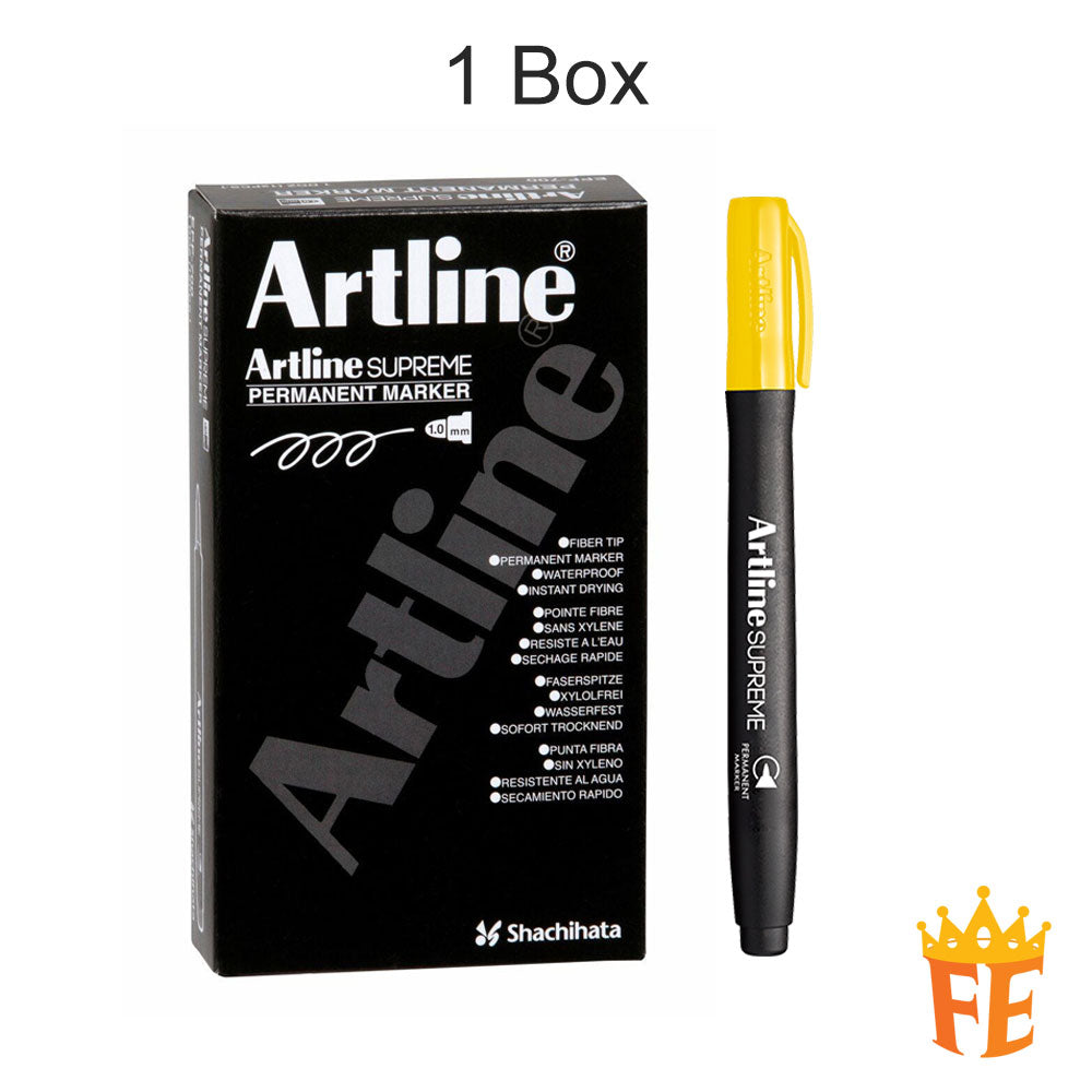 Artline Supreme Permanent Marker Epf-700 1.0mm All Colour