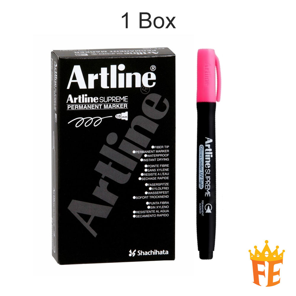 Artline Supreme Permanent Marker Epf-700 1.0mm All Colour