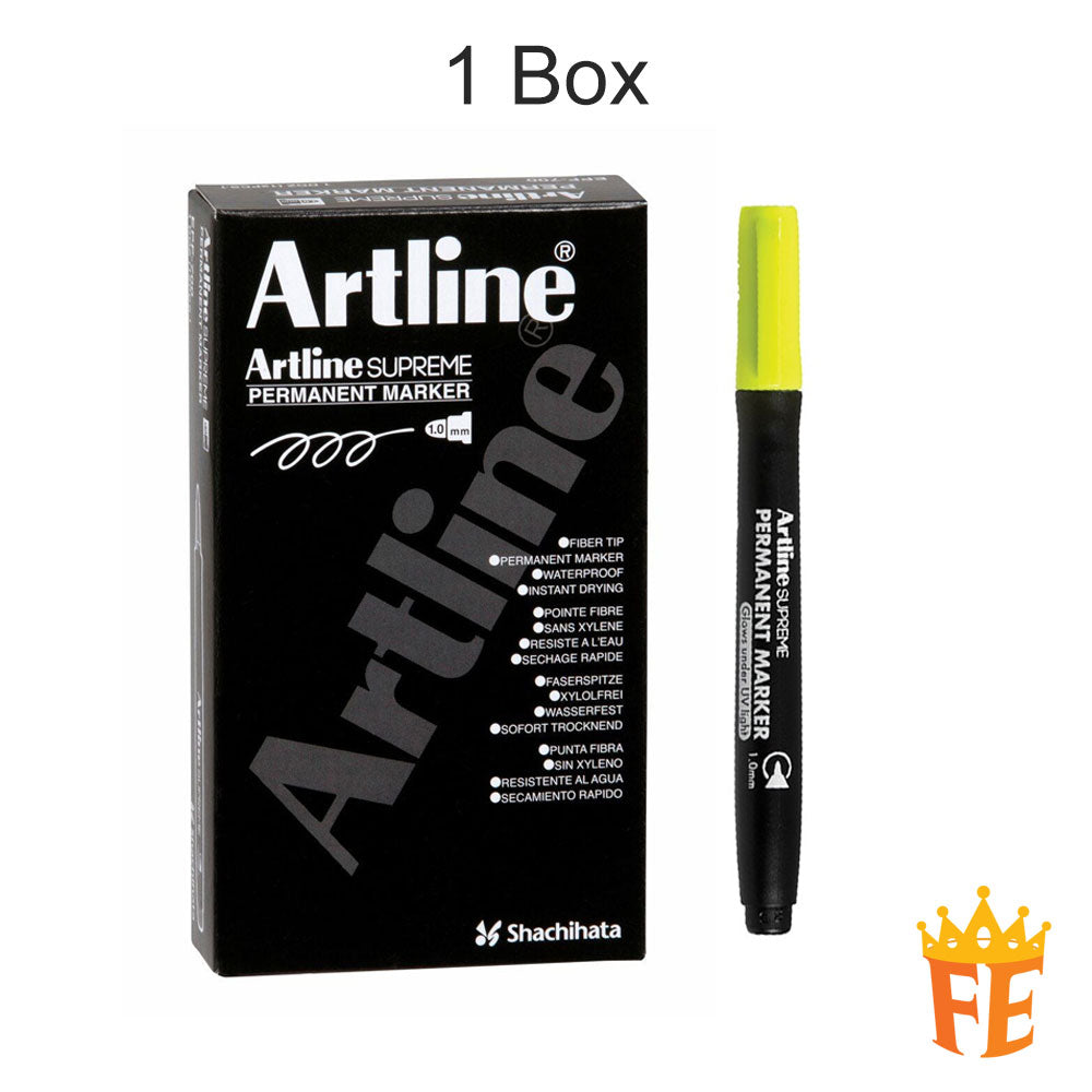 Artline Supreme Permanent Marker Epf-700 1.0mm All Colour