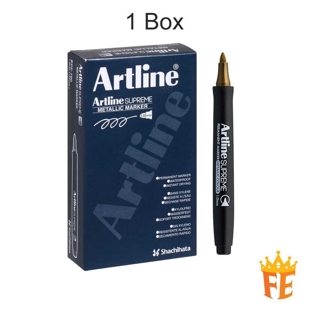 Artline Supreme Metallic Marker Epf-790 1.0mm All Colour