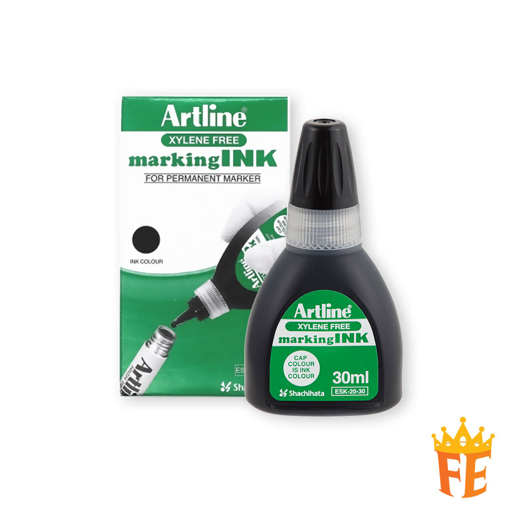 Artline Permanent Marking Ink Refill Black / Blue / Red & All Size