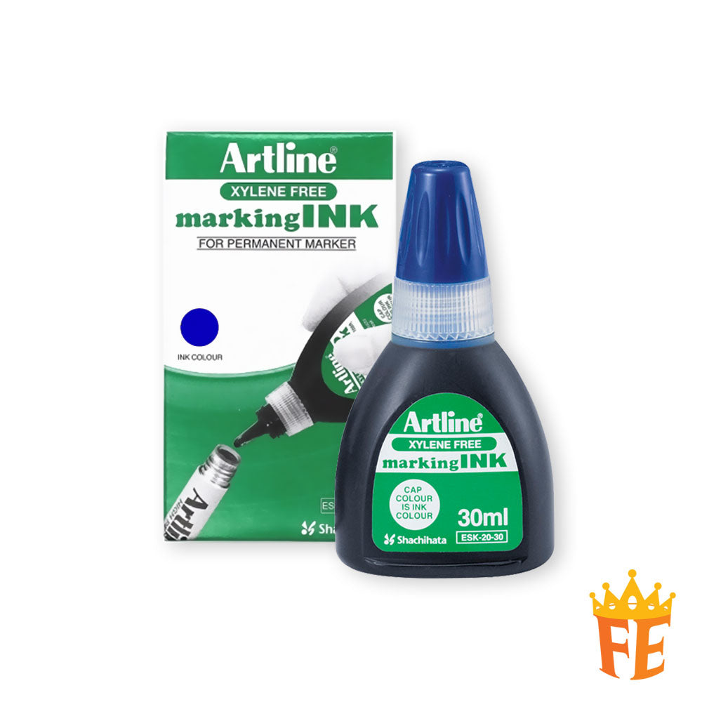 Artline Permanent Marking Ink Refill Black / Blue / Red & All Size