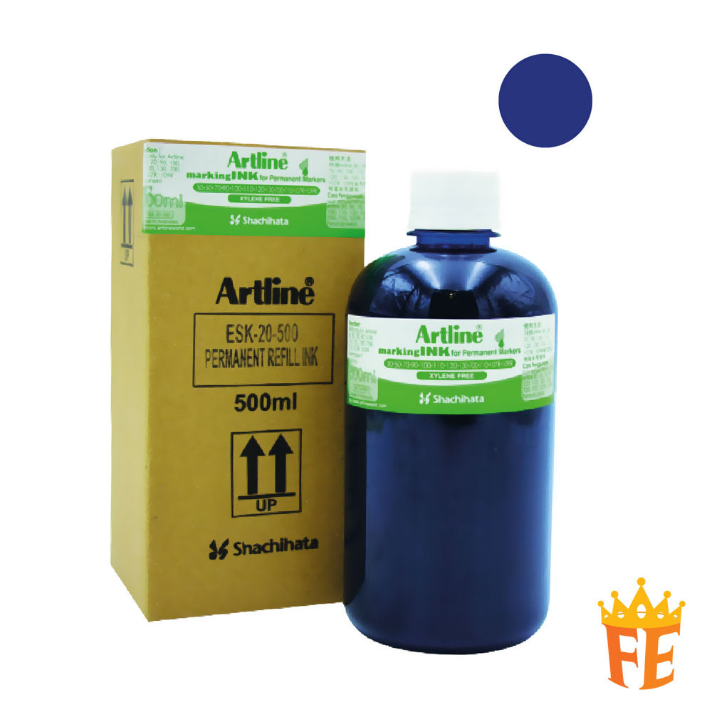 Artline Permanent Marking Ink Refill Black / Blue / Red & All Size