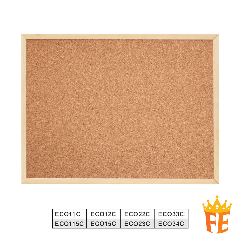 Eco Wooden Frame Wall Mounted Notice Board All Material & Size