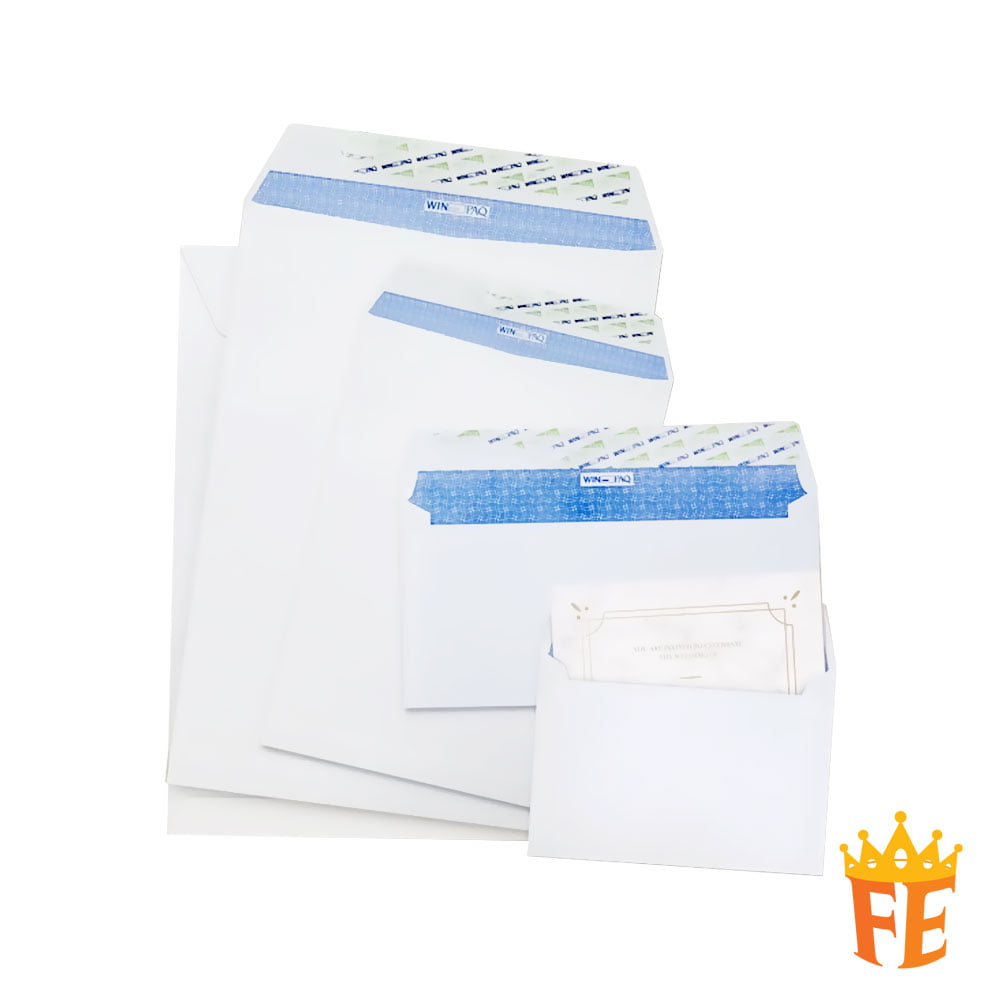 Winpaq Envelope Peel & Seal 100g With Security Print All Size