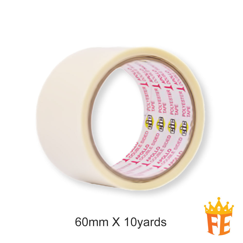 CIC Double Side Polyester Tape (9.15meter) All Size (Sold in Cartons)