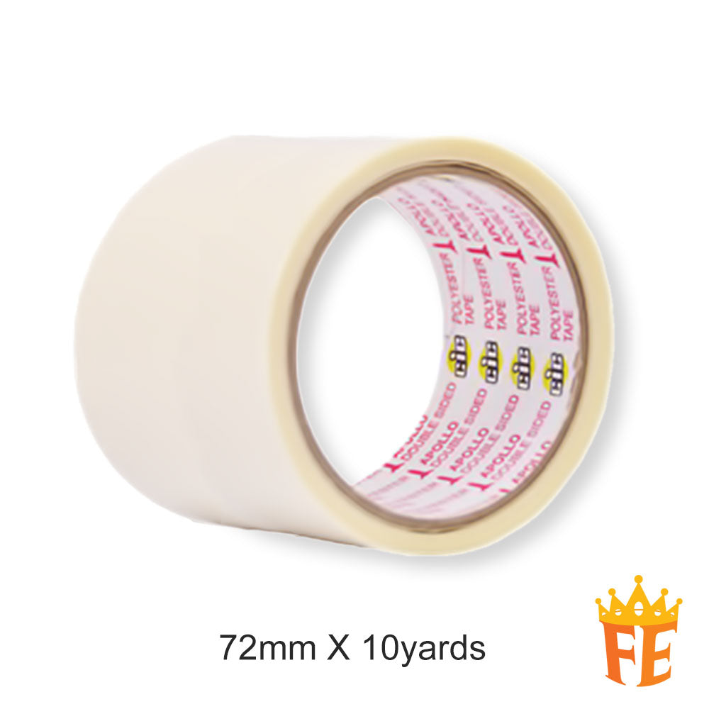 CIC Double Side Polyester Tape (9.15meter) All Size (Sold in Cartons)