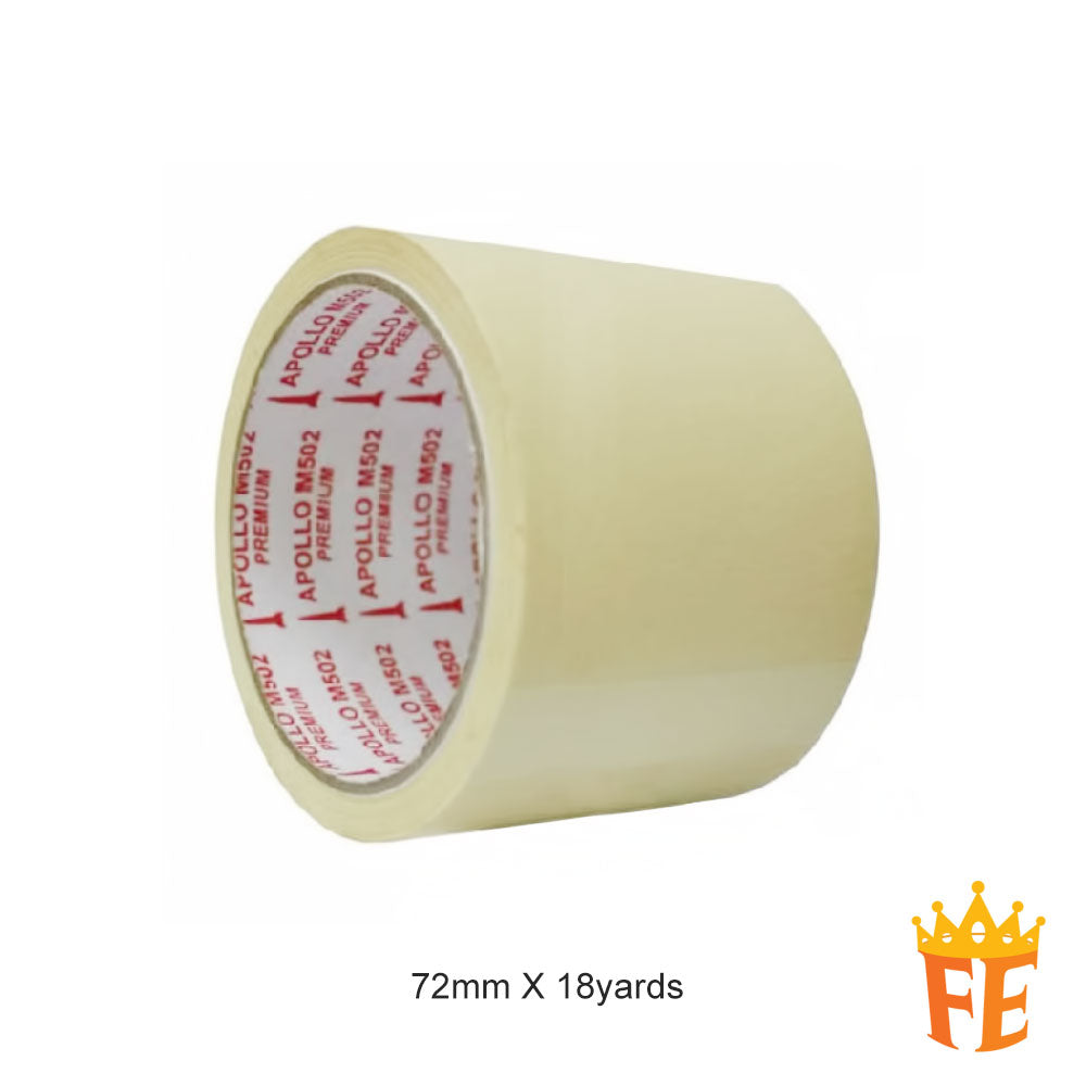 Apollo Masking Tape M502 (16.5meter) All Size (Sold in Cartons)