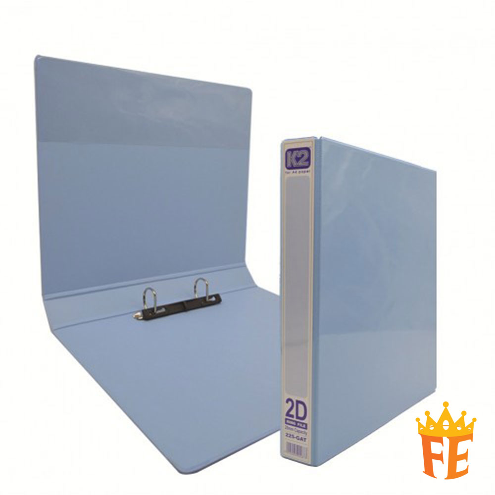 K2 Glued On File GAT Ring Binder With Transparency Cover / Fancy Colour A4 25 / 40 / 50mm , 2D / 3D / 4D