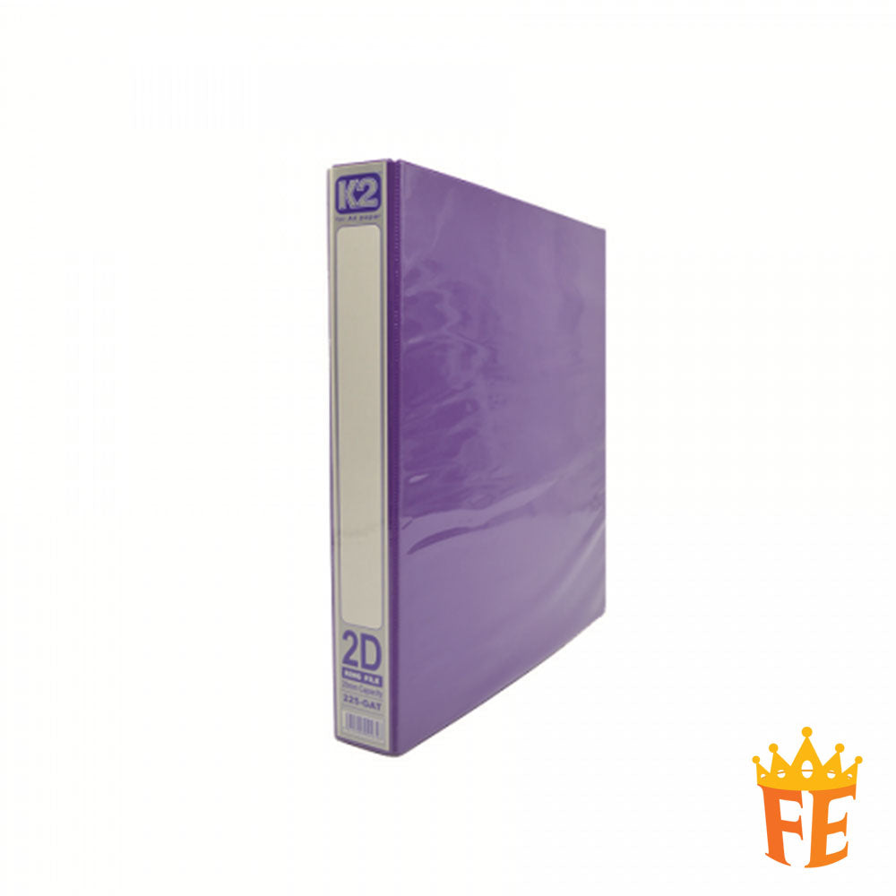 K2 Glued On File GAT Ring Binder With Transparency Cover / Fancy Colour A4 25 / 40 / 50mm , 2D / 3D / 4D