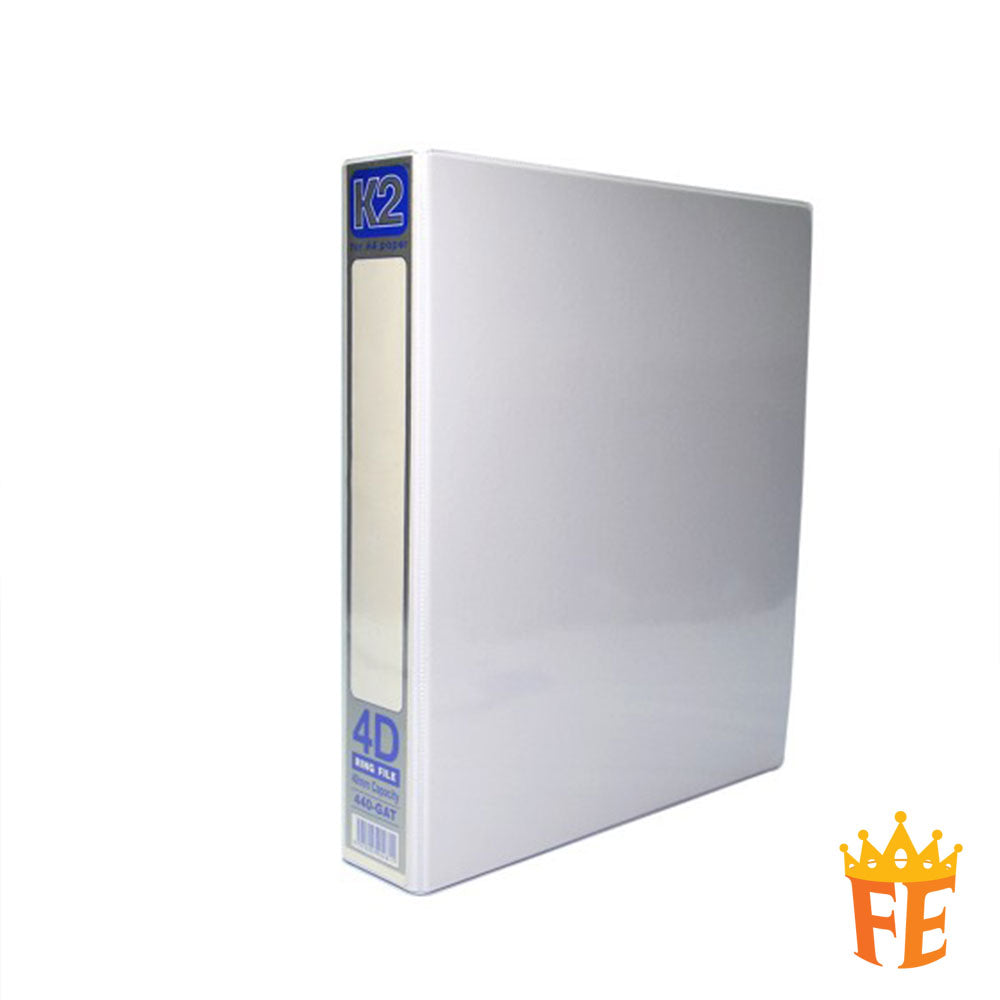 K2 Glued On File GAT Ring Binder With Transparency Cover / Fancy Colour A4 25 / 40 / 50mm , 2D / 3D / 4D