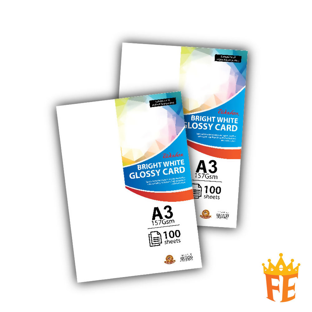 Art Card / Paper / Sticker 100 Sheets 100g / 128g / 157g / 230gsm / A4 / A3