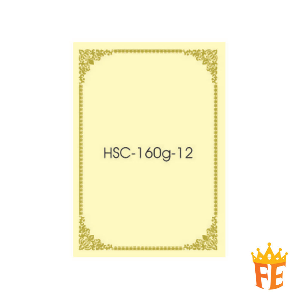 Hot Stamped Certificate 160g 100 Sheets Normal / With Read Seal
