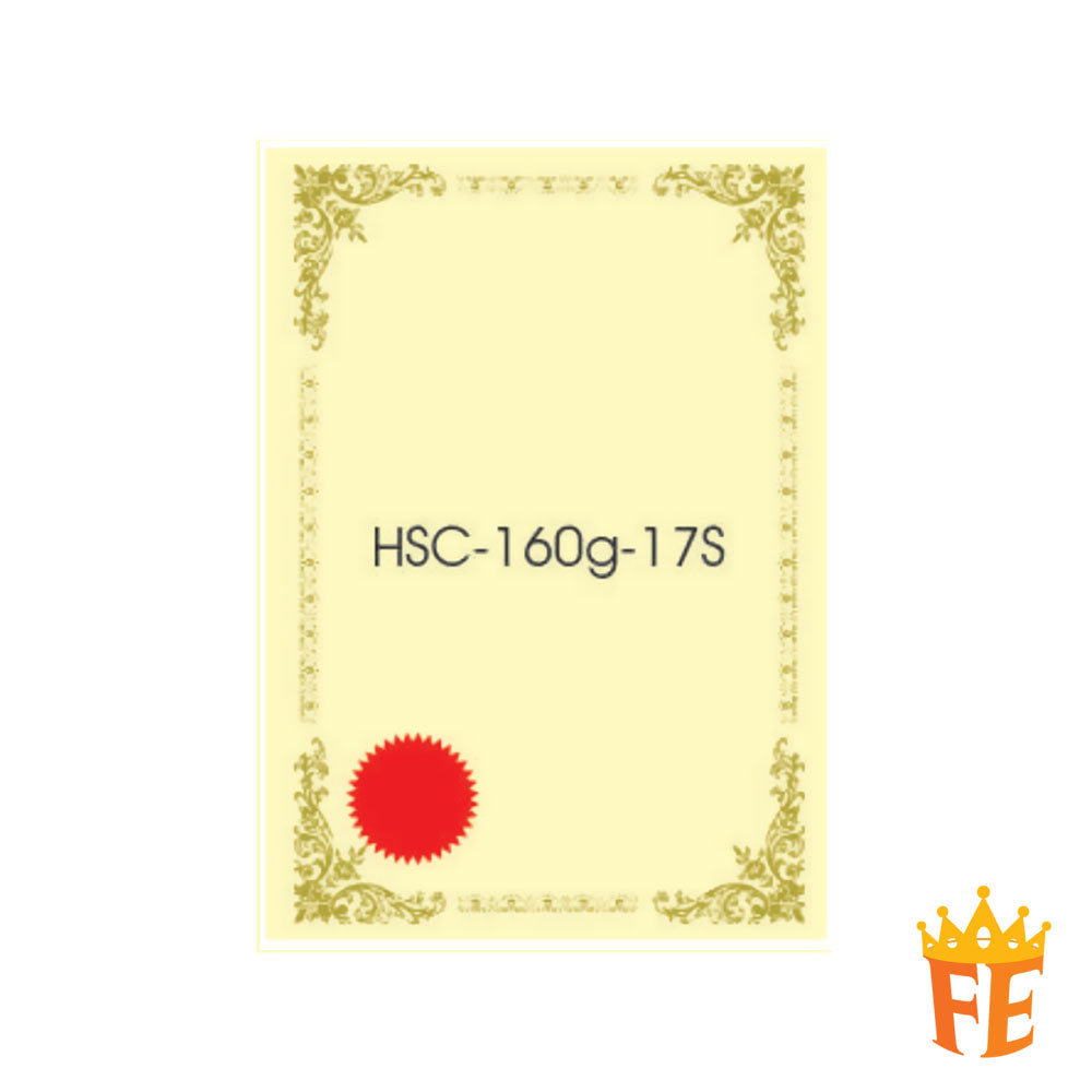 Hot Stamped Certificate 160g 100 Sheets Normal / With Read Seal