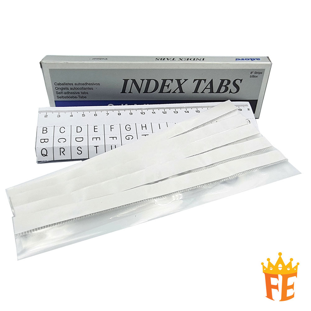 Adoro Index Tabs 1 Box Of 12 Packet All Colour
