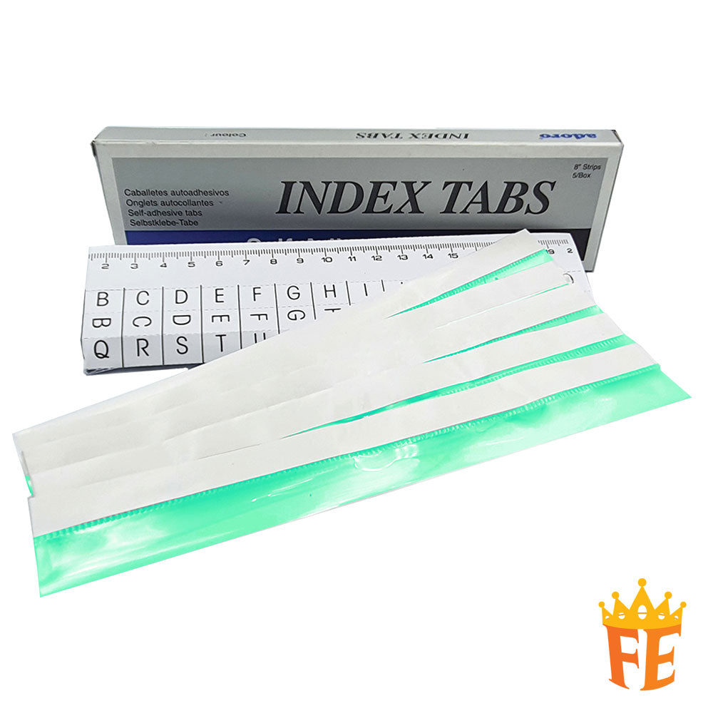 Adoro Index Tabs 1 Box Of 12 Packet All Colour