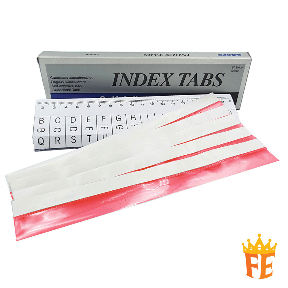 Adoro Index Tabs 1 Box Of 12 Packet All Colour