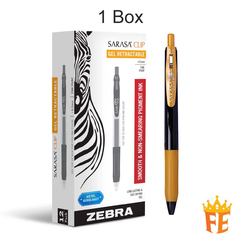 Artline Zebra Sarasa Decoshine Clip Gel 0.5mm All Colour