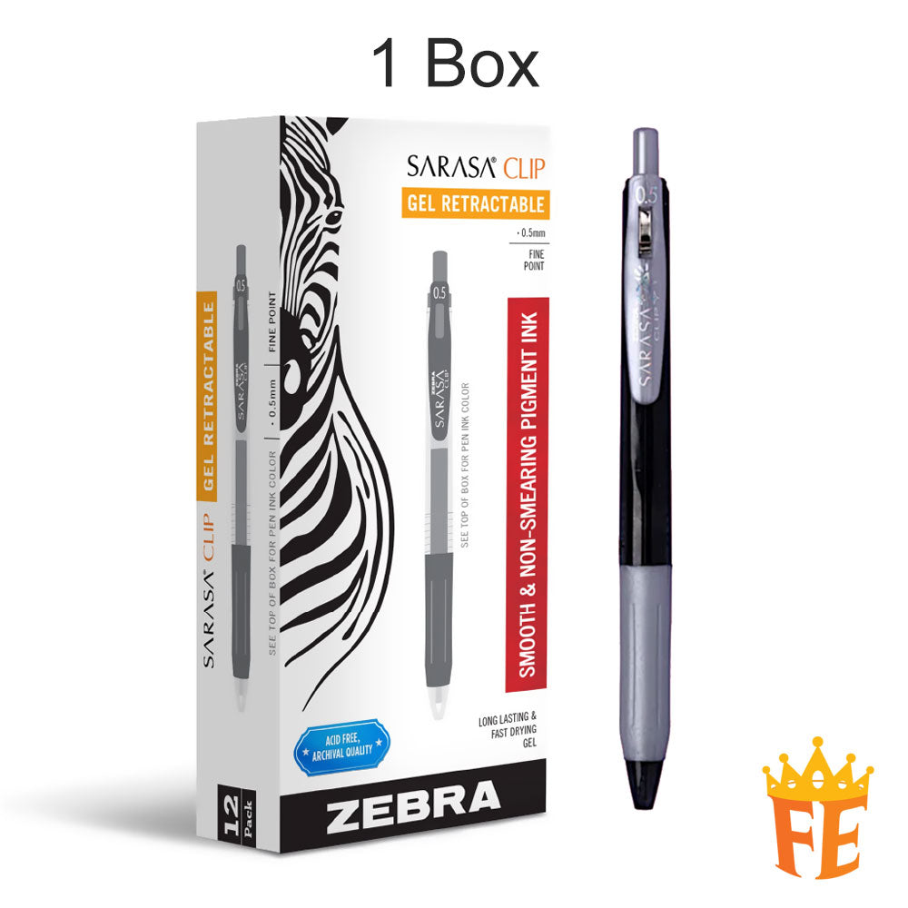 Artline Zebra Sarasa Decoshine Clip Gel 0.5mm All Colour