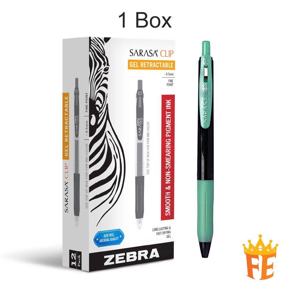 Artline Zebra Sarasa Decoshine Clip Gel 0.5mm All Colour