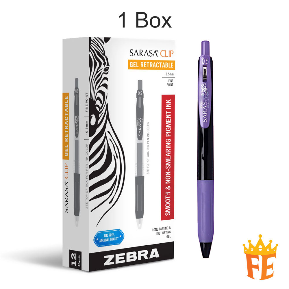 Artline Zebra Sarasa Decoshine Clip Gel 0.5mm All Colour