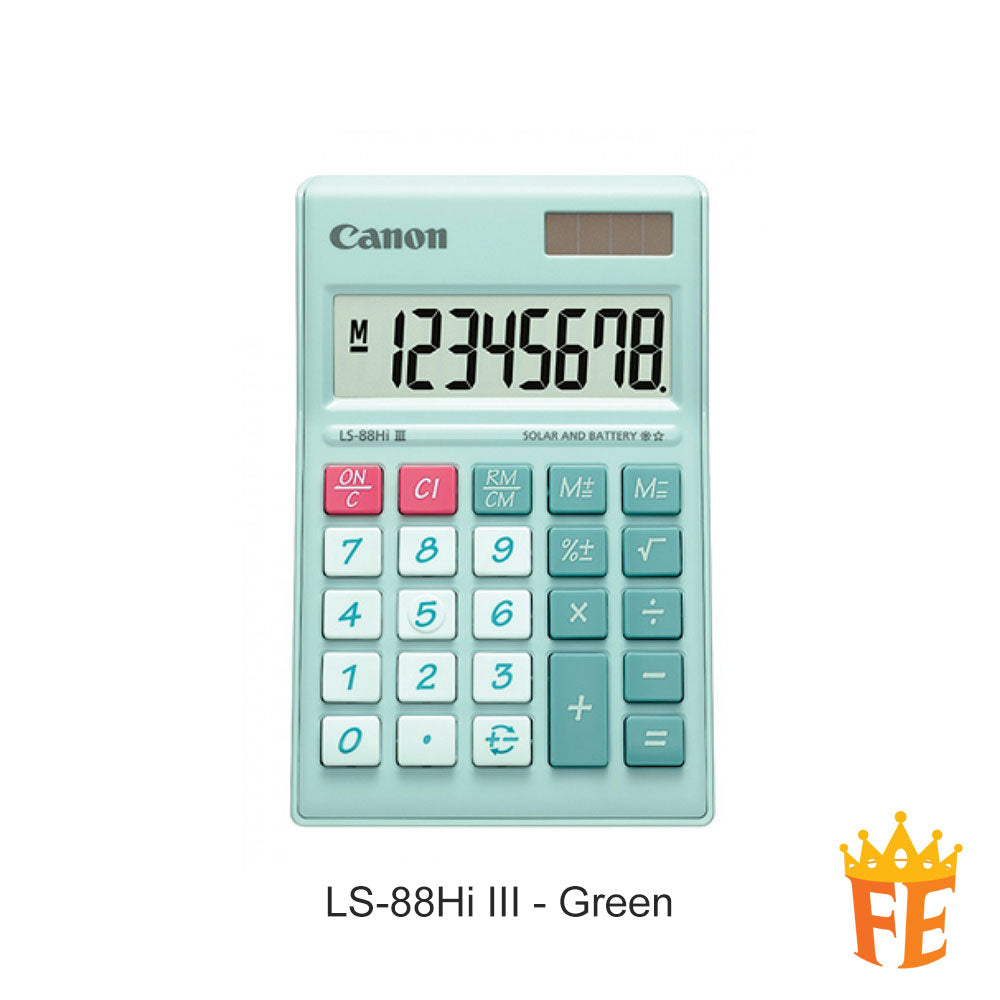 Canon Calculator Desktop 8 Digits LS-88Hi III Series