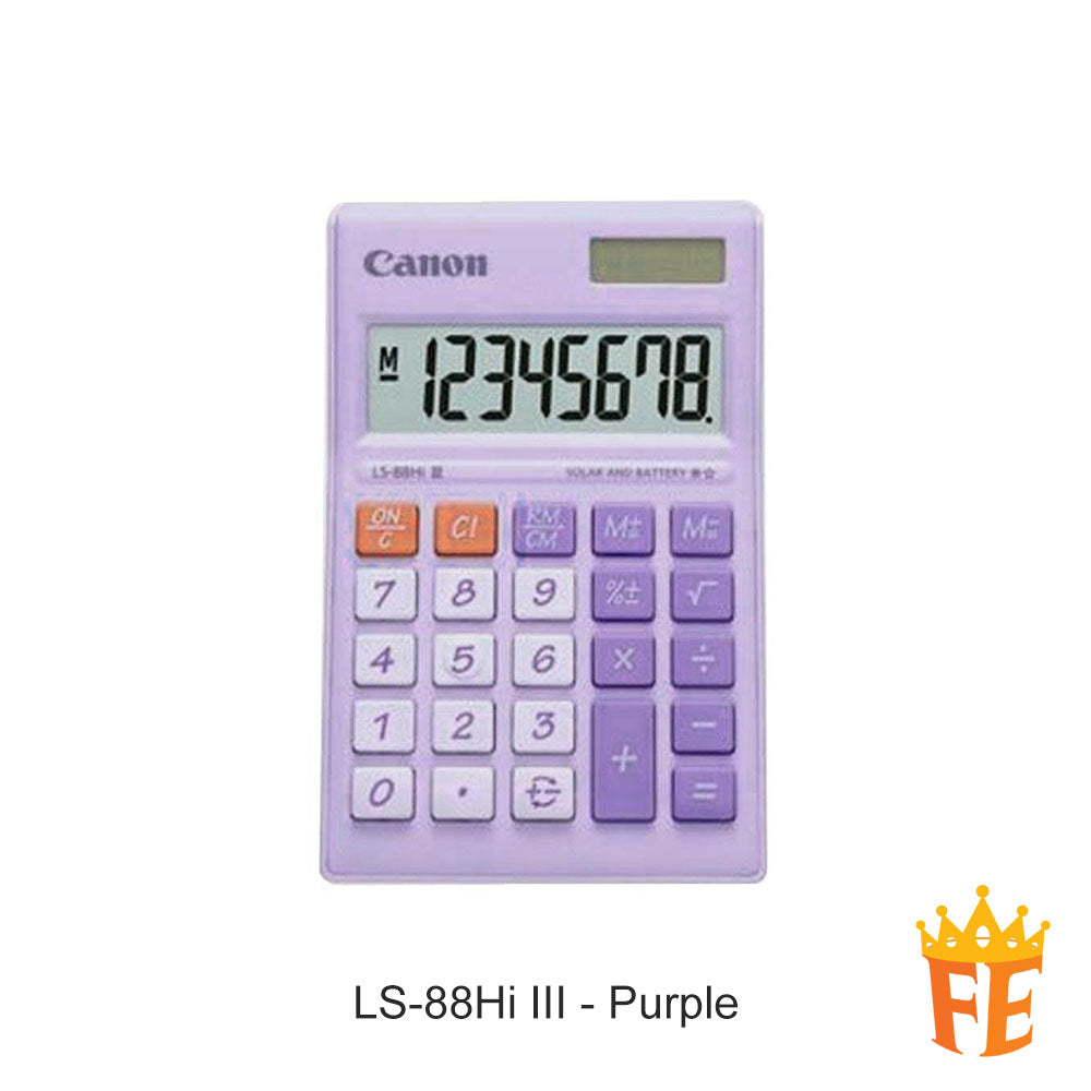 Canon Calculator Desktop 8 Digits LS-88Hi III Series