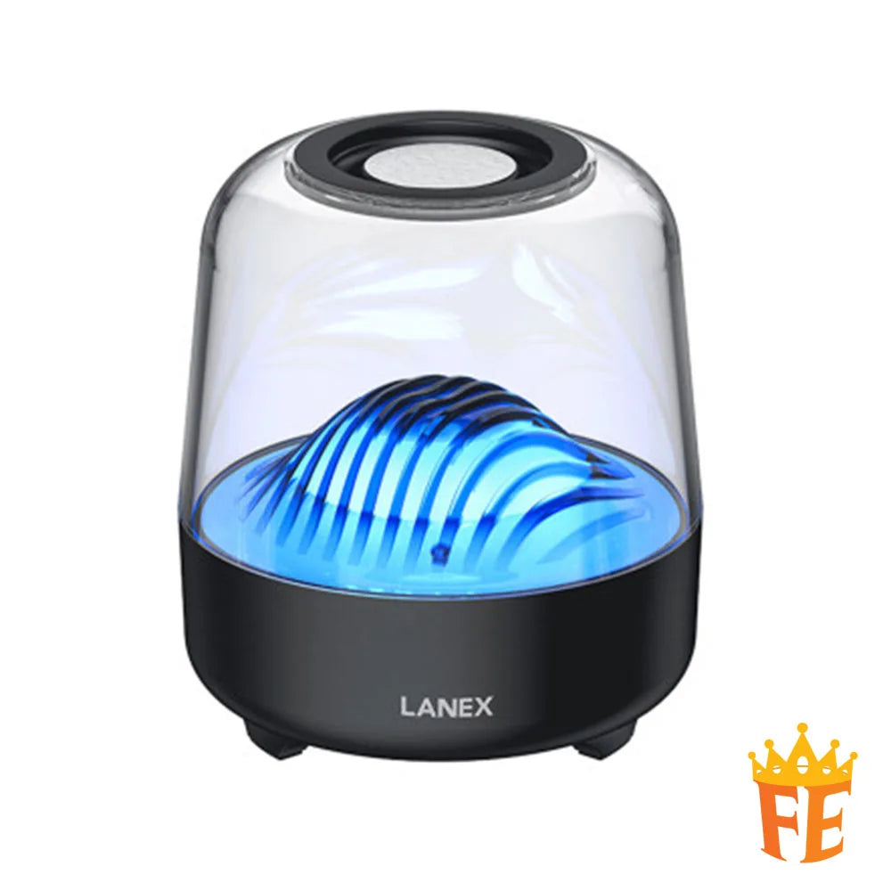 Lanex Aurora BT V5.0 Wireless Speaker with LED Light Black LY06