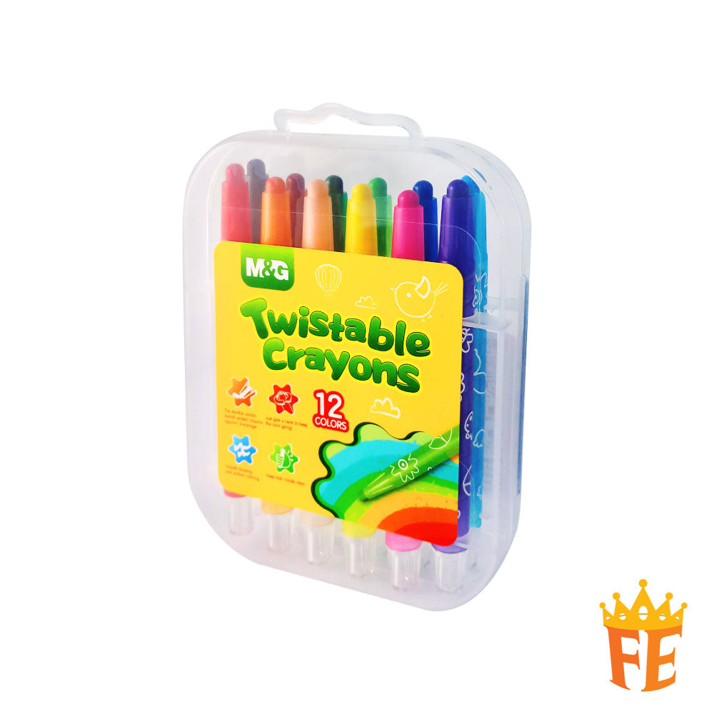 M & G Twistable Crayons 12 Colours 4332