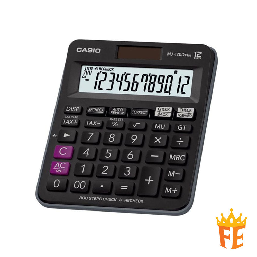 Casio Desktop Calculator 12 Digits MJ-120D PLUS