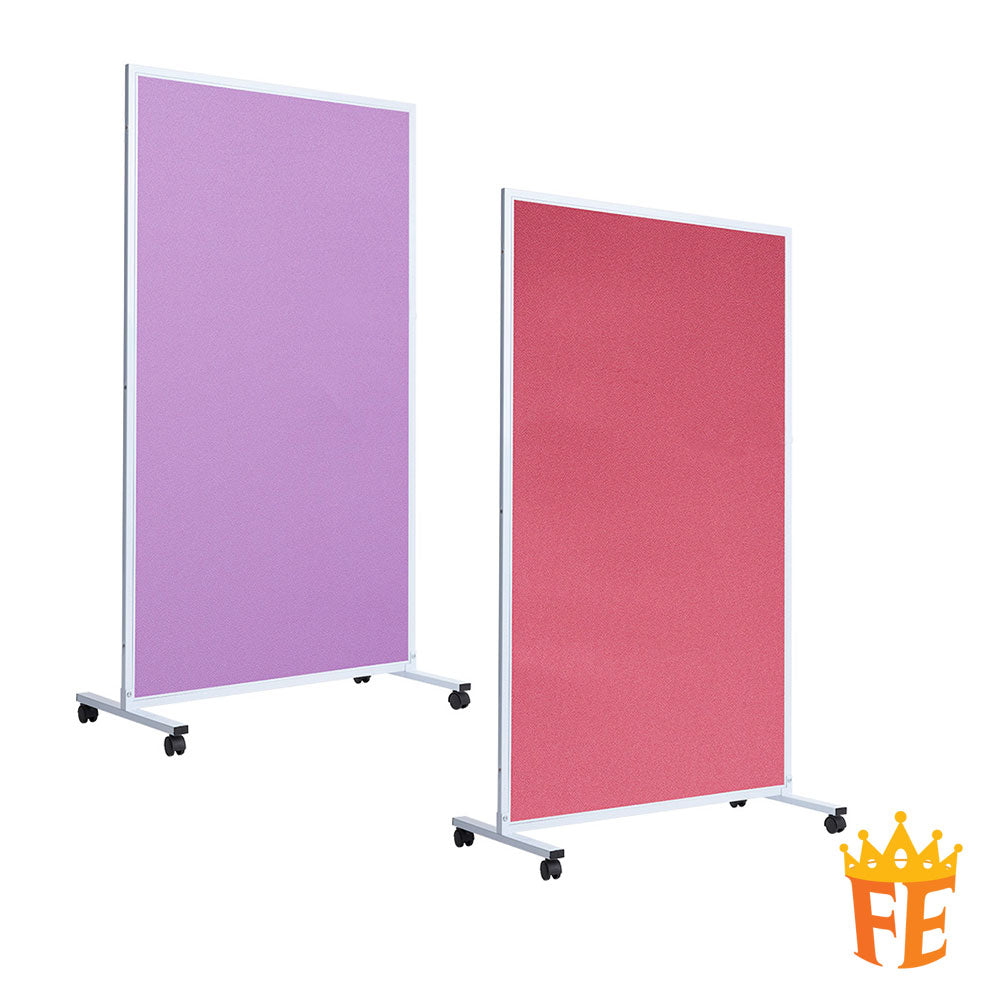 Mono Dual Panel Board 1 Side Whiteboard / 1 Side Fabric