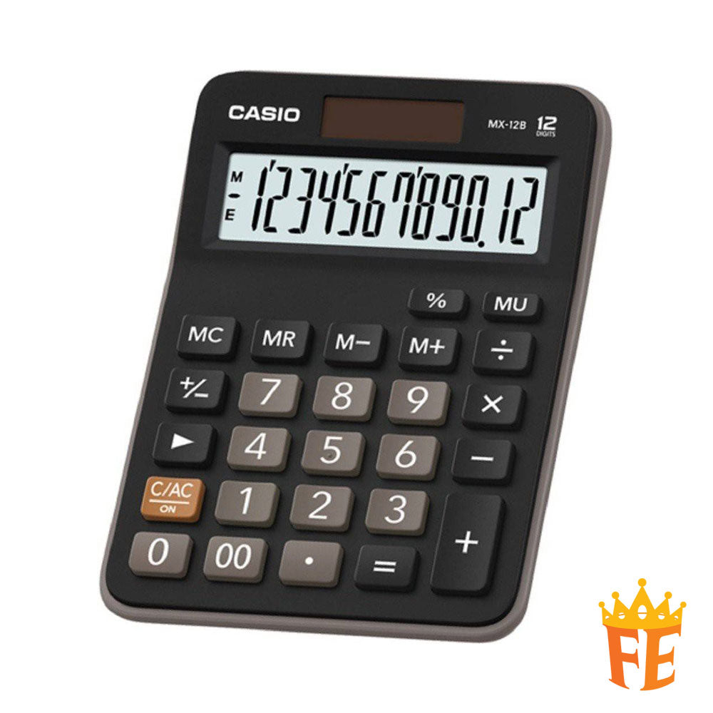 Casio Mini Desk Calculator 12 Digits MX-12B