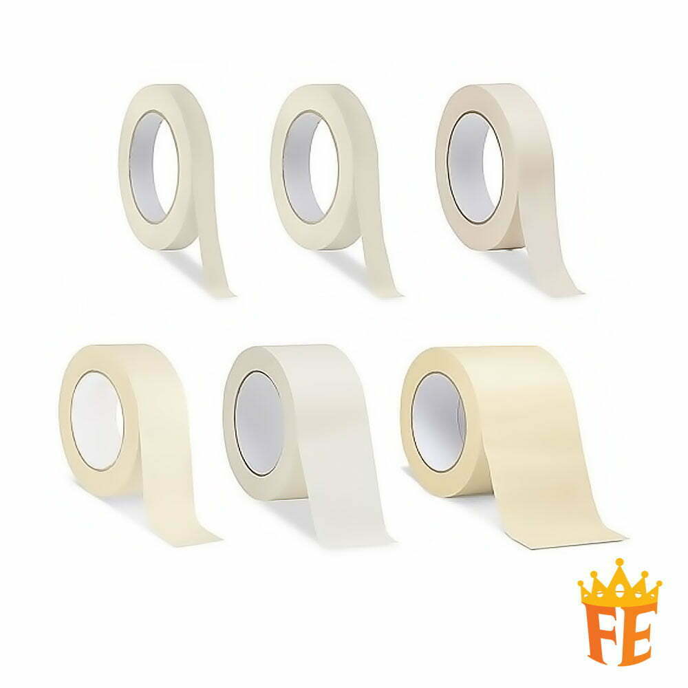 Subaru Masking Tape 12 / 18 / 24 / 36 / 48 / 60mm X 25meter (Sold in Cartons)