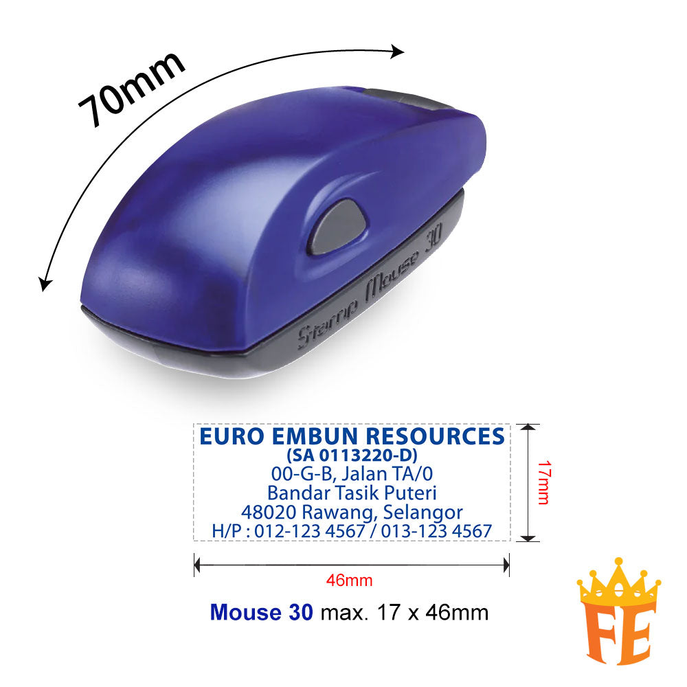 Colop Mouse Self Inking Stamp All Size