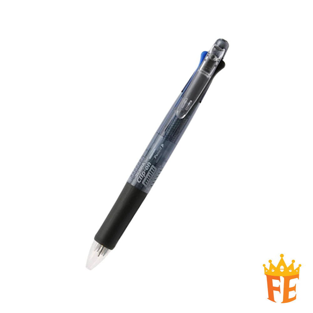 Zebra Clip-On Multi 0.7mm Multifunctional Pen, White
