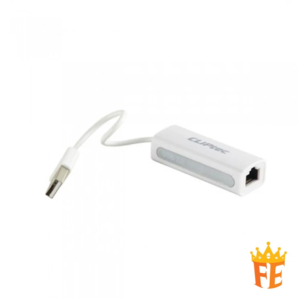 USB 2.0 High Speed Ethernet Adaptor White OCB-480
