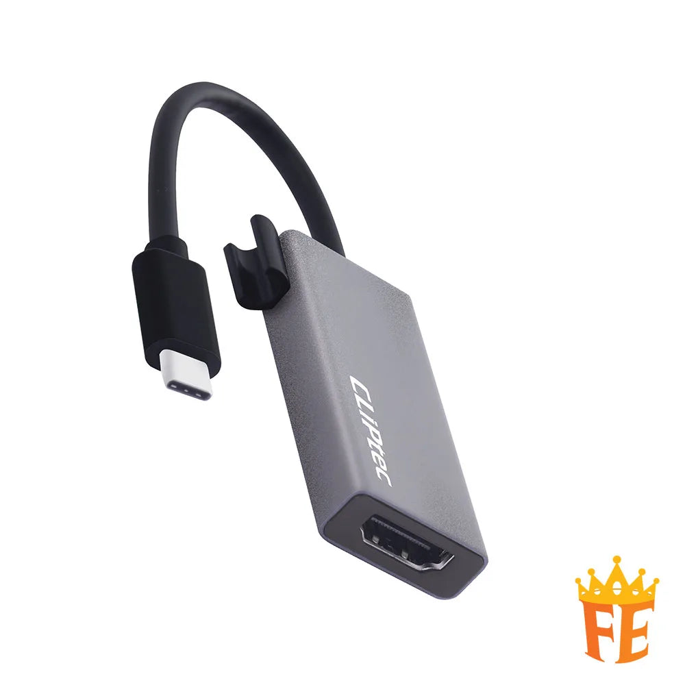 CLiPtec Type-C to 4K HDMI Adapter Grey OCD-651