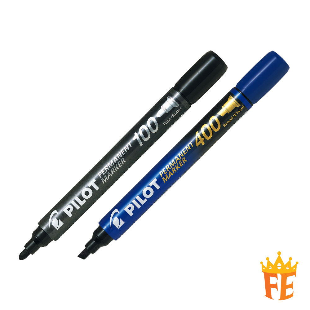 Pilot 100 / 400 Permanent Marker All Colour & Size