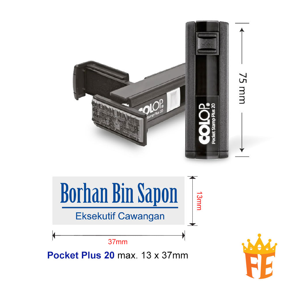 Colop Microban Self Inking Stamp All Size