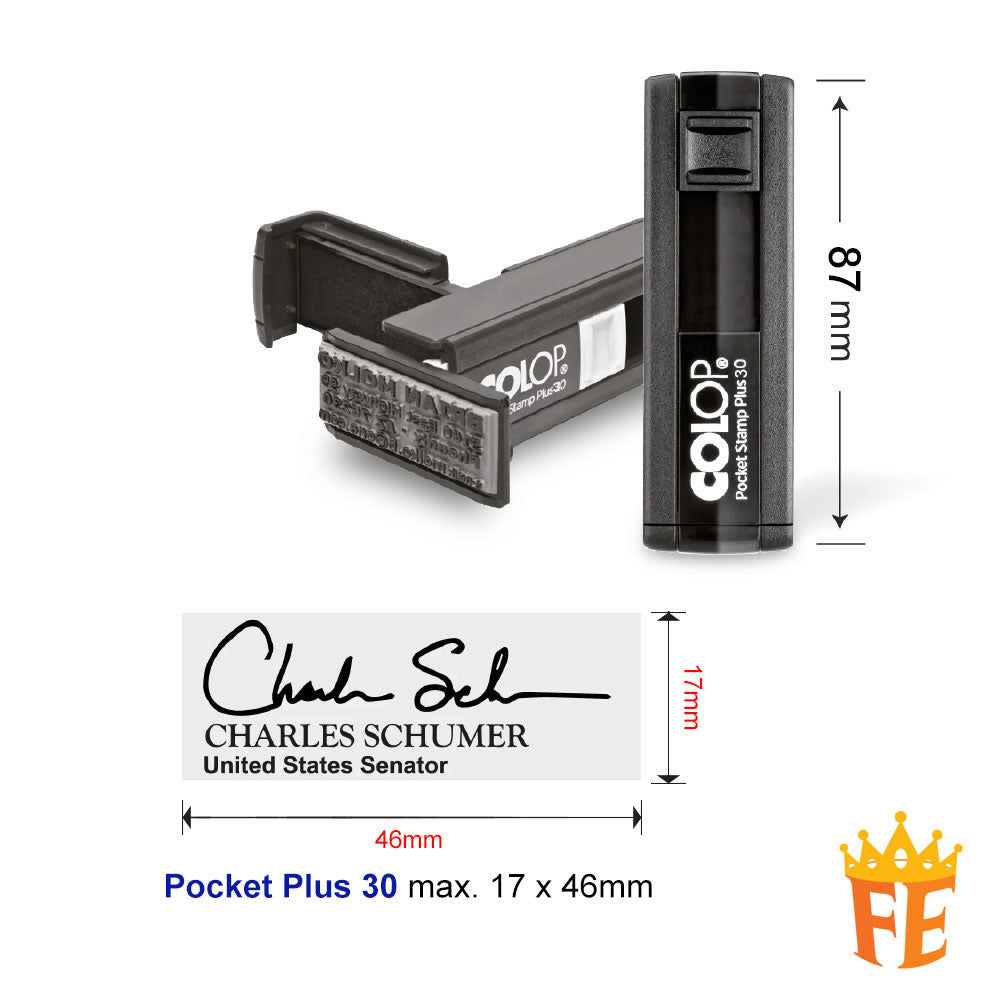 Colop Pocket Plus Self Inking Stamp All Size