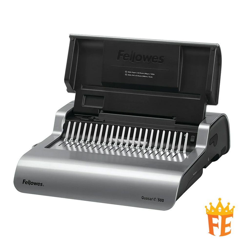 Fellowes Quasar-E 500 Electric Plastic Comb, Binding Capacity 500 Sheets Quasar-E 500