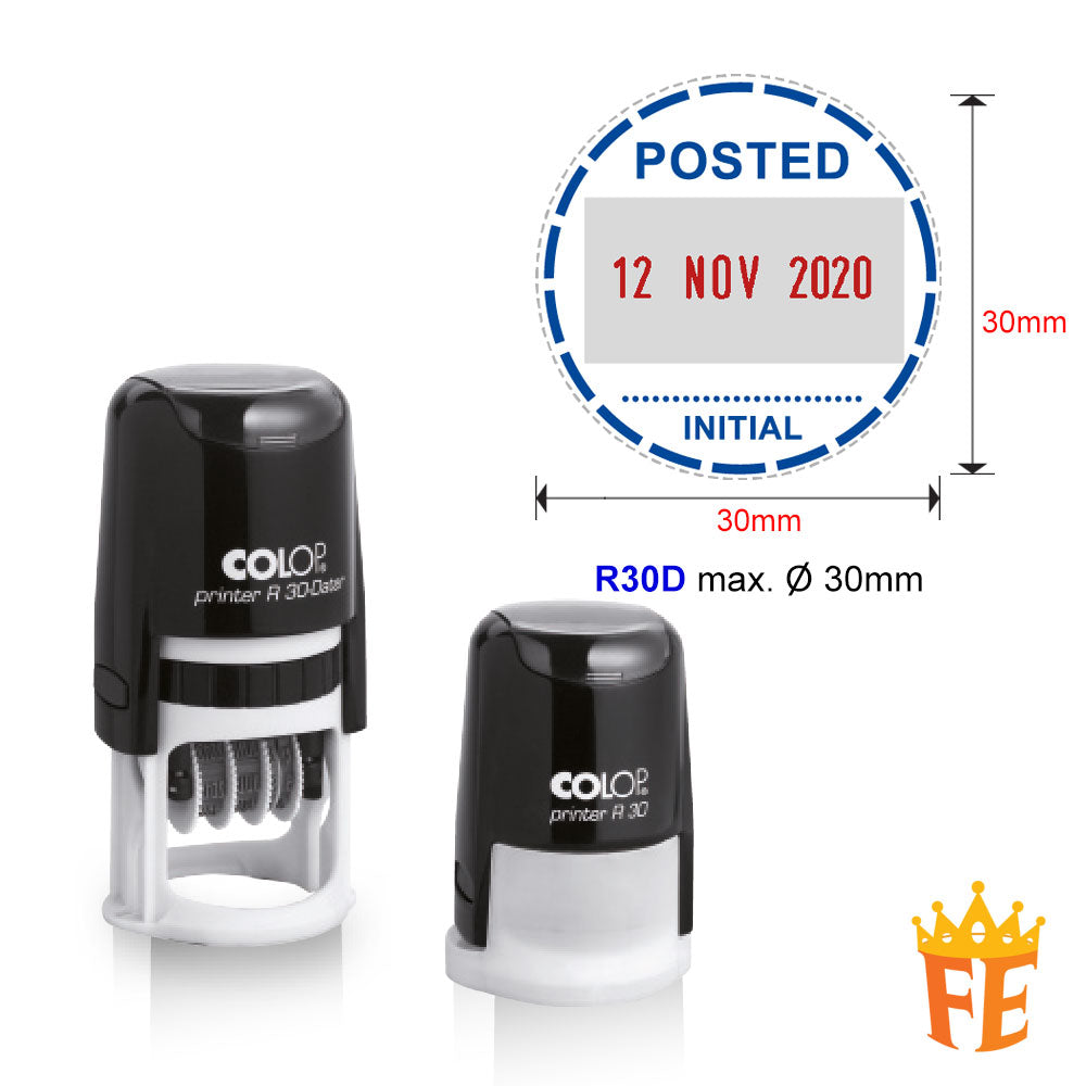 Colop Self Inking Dater Stamp All Size