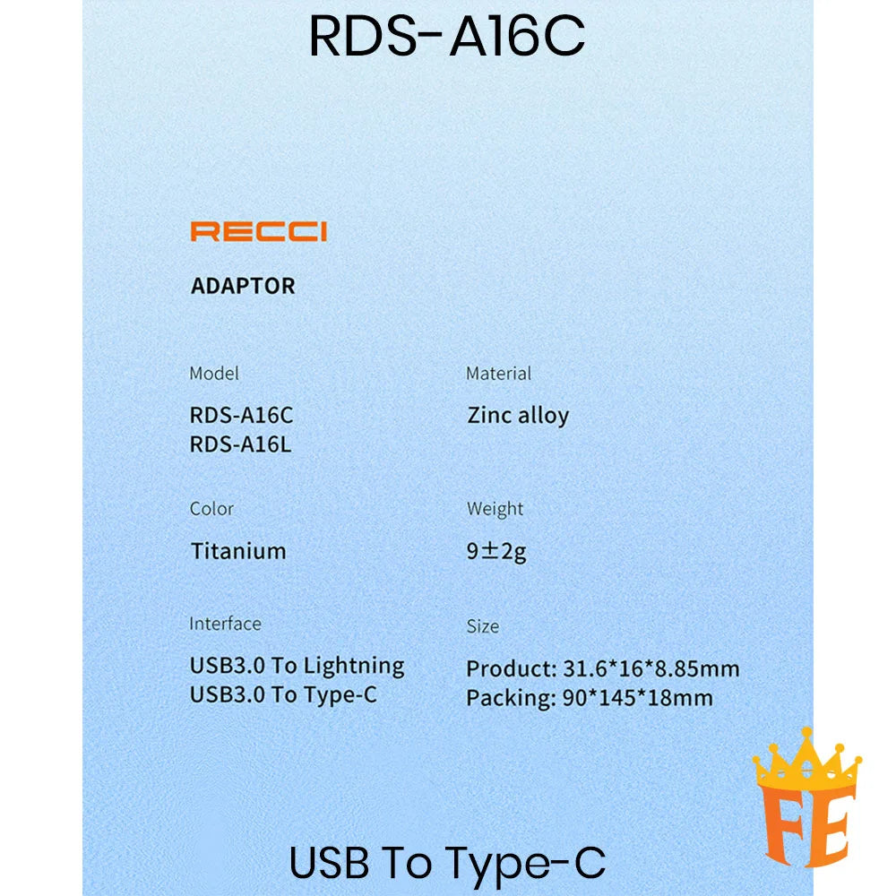 Recci OTG Adapter RDS