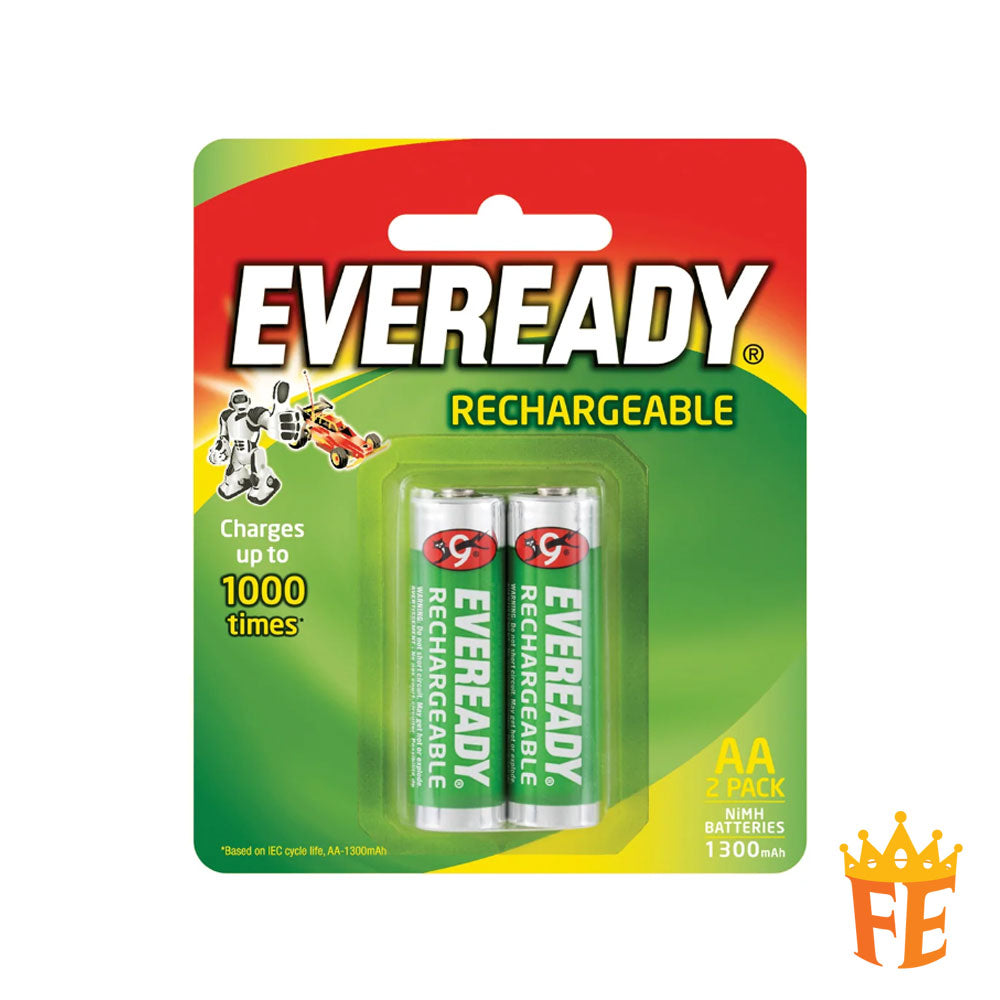 Eveready Rechargeable Battery AA 2 / 4 RE15BP2