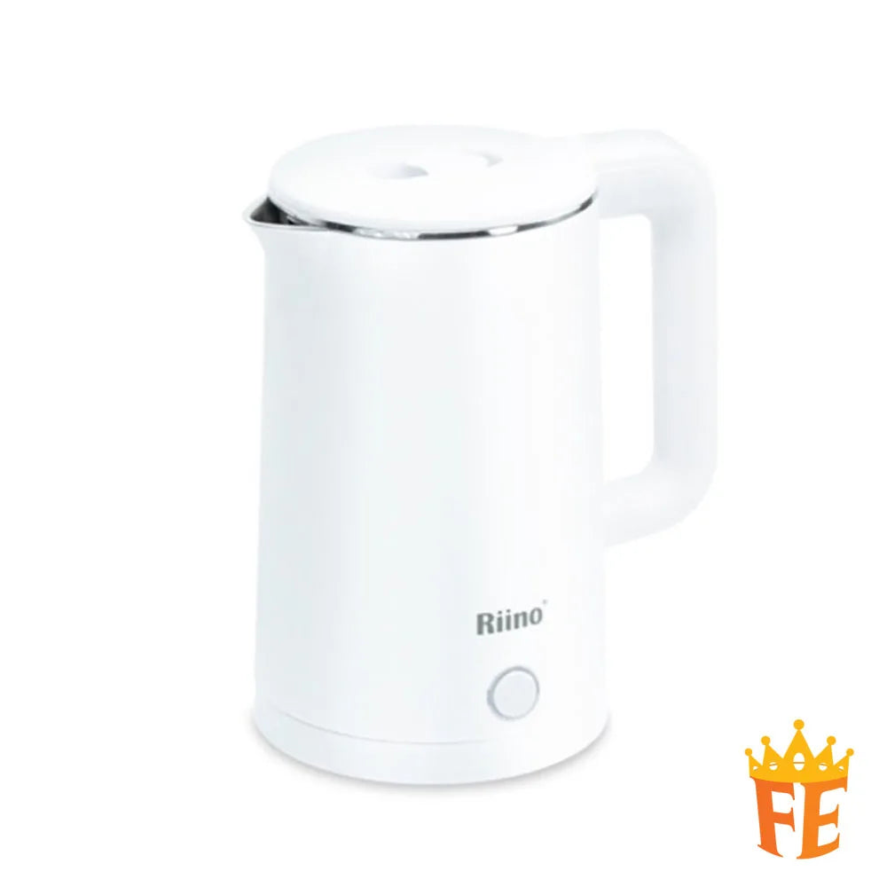 Riino Pure White Electric Jug Kettle 304 Stainless Steel 1.8L - PM1518 RN-KET-PM1518