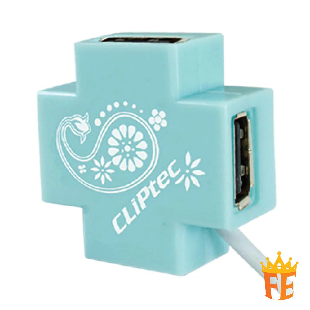 CLiPtec USB 2.0 4Port Hub - Mini -X Cross RZH-209