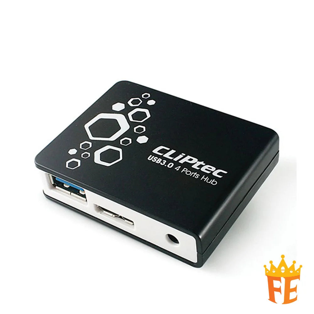 CLiPtec USB 3.0 4Port Hub - Velocity RZH-323